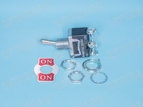 Тумблер 3 контакта, SPDP, вкл-вкл T012B фото 2