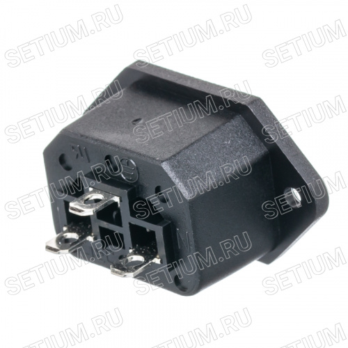 Разъем питания 220В C13, гнездо на блок, 10A фото 6 Разъем питания 220В C13, гнездо на блок, 10A AC-2 фото 6