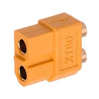 Разъем силовой XT60, 2 контакта, розетка на плату XT60PB30-F.G.Y