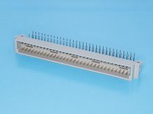 Разъем DIN 41612 64 контакта, вилка, прямой угол, 3ряда 612C-64M-E