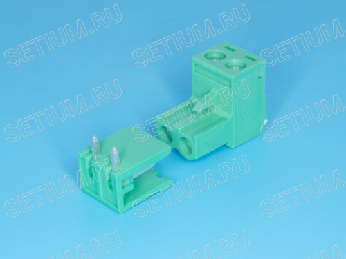 Клеммник угловой 2 позиции, провод-плата фото 6