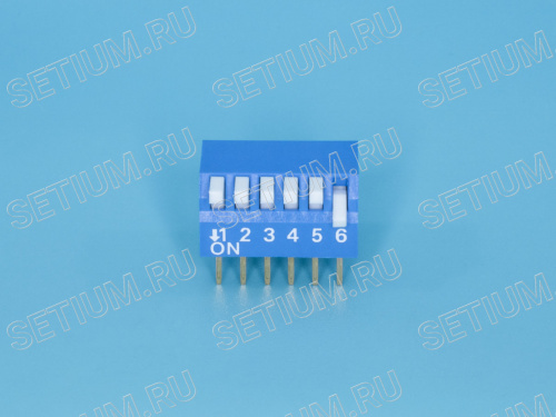 ДИП свич тип пиано 6 позиций SWD3-6 фото 4