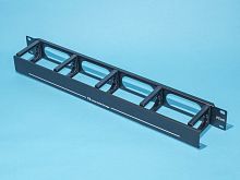 Заглушка 19" с держателем кабеля, с крышкой, PCNet PL-MN070