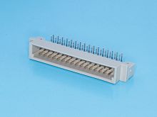 Разъем DIN 41612 32 контакта, вилка, прямой угол, 2 ряда 612B/2-32M