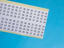 Маркер клеящийся цифры 1-34 WM-1