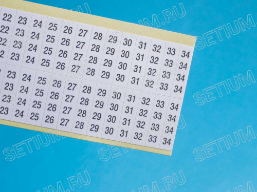 Маркер клеящийся цифры 1-34 Маркер клеящийся цифры 1-34 WM-1