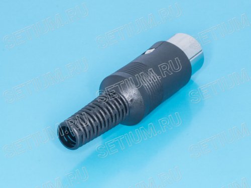 Вилка DIN 5 контактов  на кабель, 45 градусов DN-5M1 фото 2