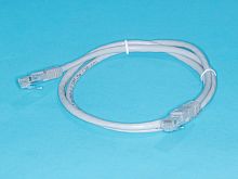 Патч-корд (шнур) RJ-45 - RJ-45 кат.5е, 1м, серый SC03-8P8C1-G