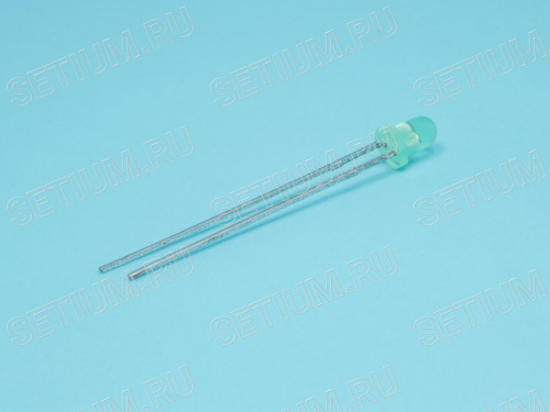 Светодиод d=3мм, зеленый, 6,0mcd LG2040 фото 2