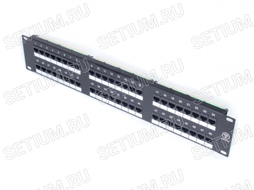 Патч-панель 48 портов RJ-45, кат. 5е PP2-488