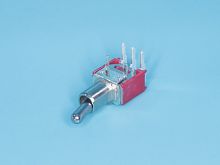Тумблер мини 3 конт.пр.уг.SPDT(on-on)тип1(B070BV) PST-71AR1